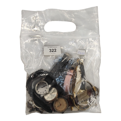 322 - BAG LOT OF WATCHES