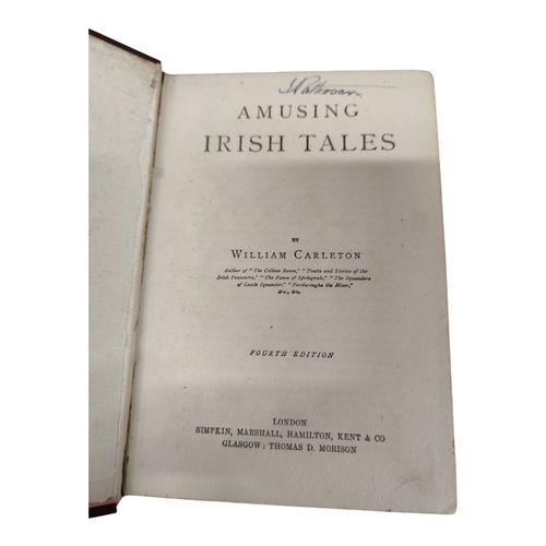 37 - ANTIQUE BOOK : AMUSING IRISH TALES