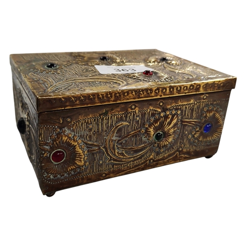 363 - ANTIQUE ART NOVEAU TRINKET BOX