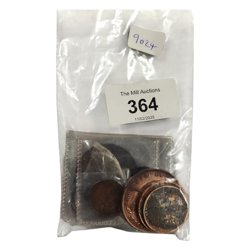 364 - BAG OF OLD COINS