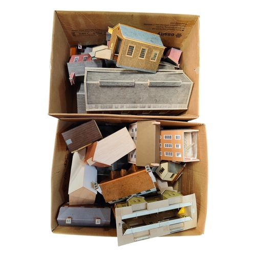 368 - 2 BOXES OF MODEL RAILWAY BUILDINGS