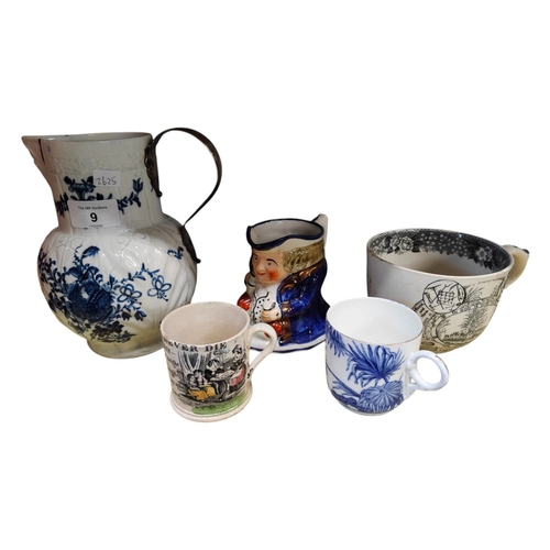 9 - QUANTITY ANTIQUE CERAMICS