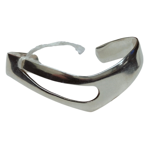 40 - SILVER CUFF BANGLE 22G