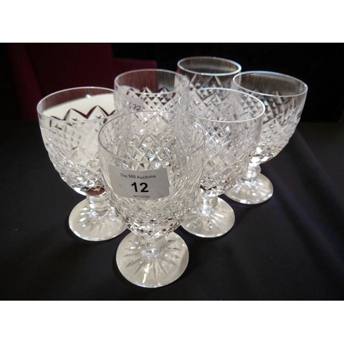 12 - 6 WATERFORD GLASSES