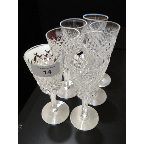 14 - 7 WATERFORD GLASSES