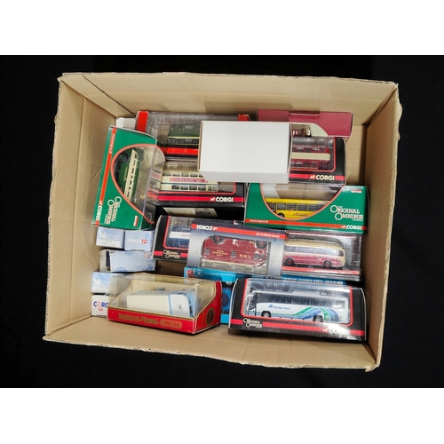 30 - BOXL OT OF CORGI DIECAST MODEL BUSES AND OTHER LIMITED EDITION