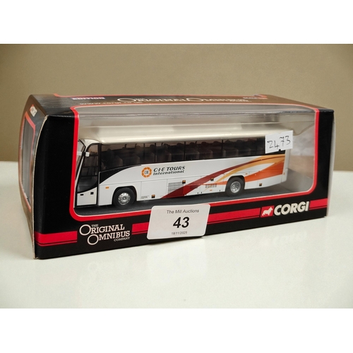 43 - CORGI OMNIBUS LIMITED EDITION PLAXTON PANTHER-CIE TOURS INTERNATIONAL LOGANS DIECAST MODEL - 0M46111... 