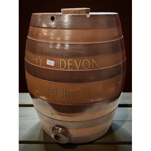53 - DUCHY DEVON CIDER EARTHENWARE BARREL