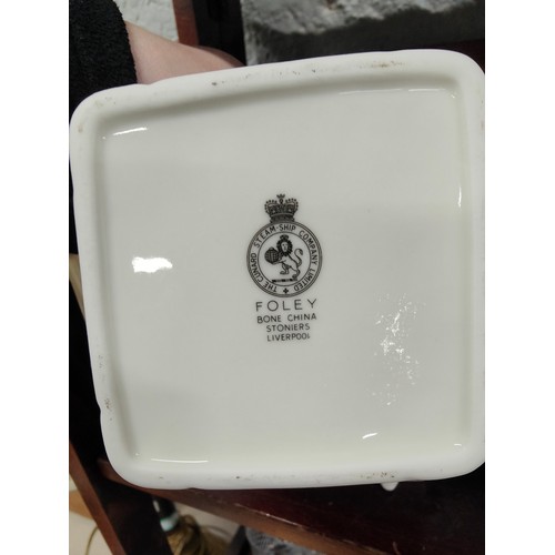 80 - CUBE TEAPOT AND CARLTONWARE VASE