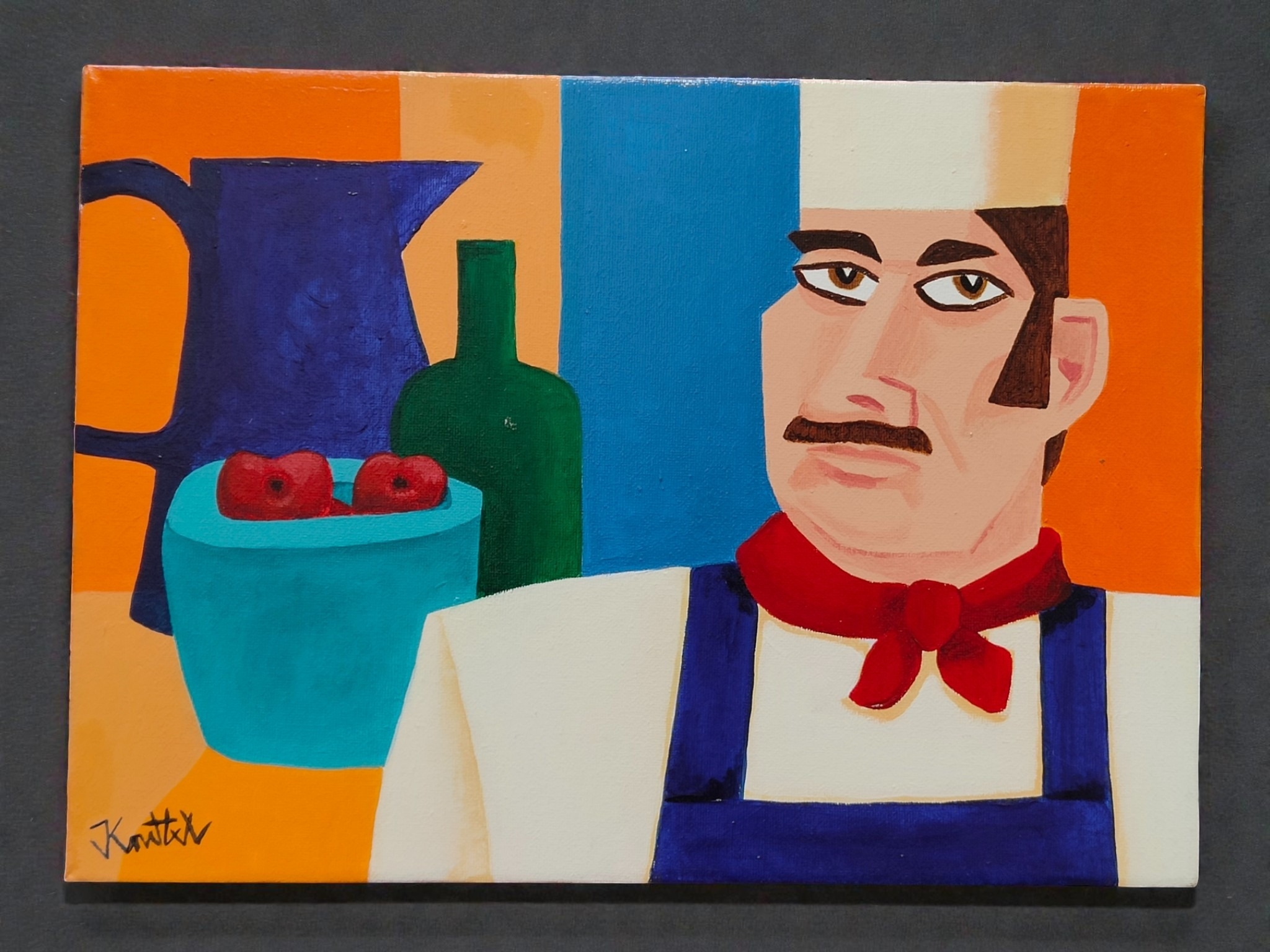 GRAHAM KNUTTLE OIL ON CANVAS 36 X 25 CM