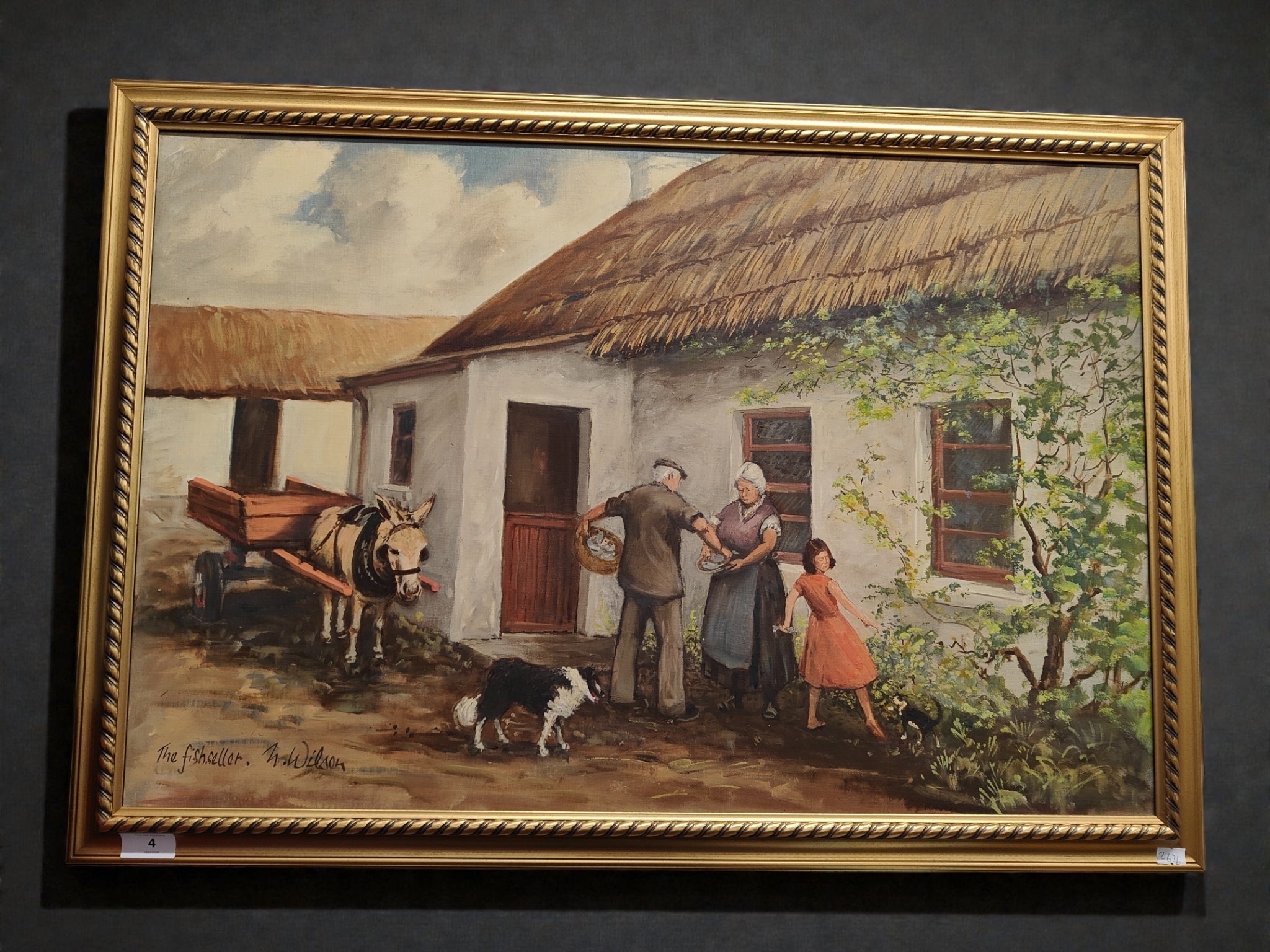 FRAMED OIL PAINTING SIGNED WILSON