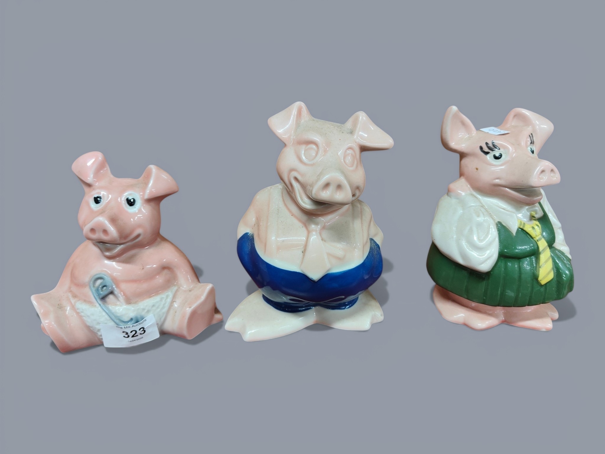 3 WADE PIG MONEY BOXES