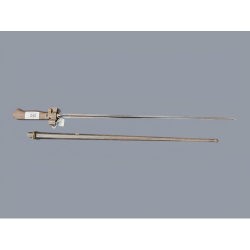 245 - WWI FRENCH BAYONET AND SCABBARD