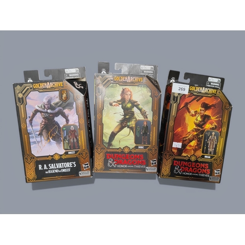269 - 3 DUNGEONS AND DRAGONS FIGURES BOXED