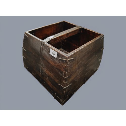 284 - CHINESE WOODEN CARRIER