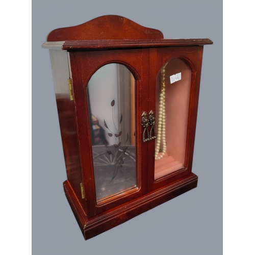 294 - JEWELLERY BOX AND CONTENTS