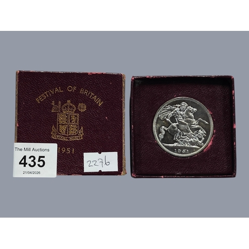 435 - CASED FESTIVAL OF BRITAIN 1951 CROWN