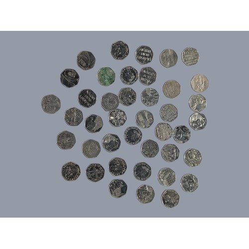 437 - QUANTITY OF COLLECTABLE 50P COINS