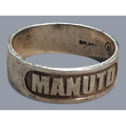 459 - SILVER MANCHESTER UNITED RING