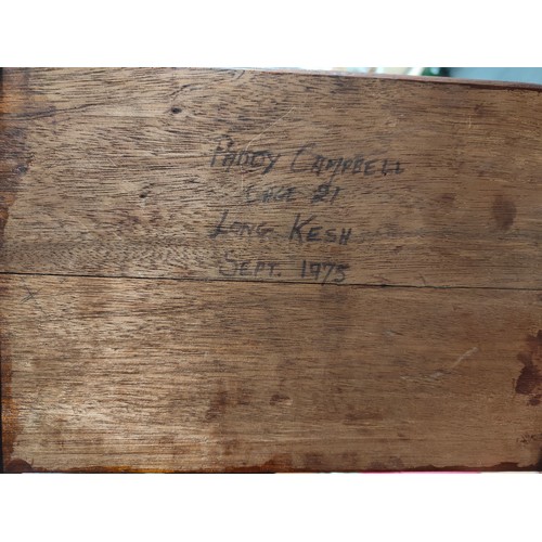 449 - LONG KESH PRISON ART SPINNING WHEEL (PADDY CAMPBELL CAGE 21 LONG KESH SEPTEMBER 1975) TO THE BASE