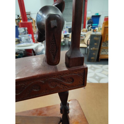 449 - LONG KESH PRISON ART SPINNING WHEEL (PADDY CAMPBELL CAGE 21 LONG KESH SEPTEMBER 1975) TO THE BASE