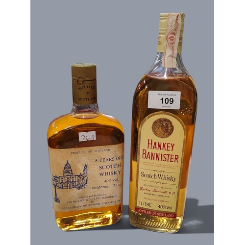109 - 2 BOTTLES OF SCOTCH WHISKY