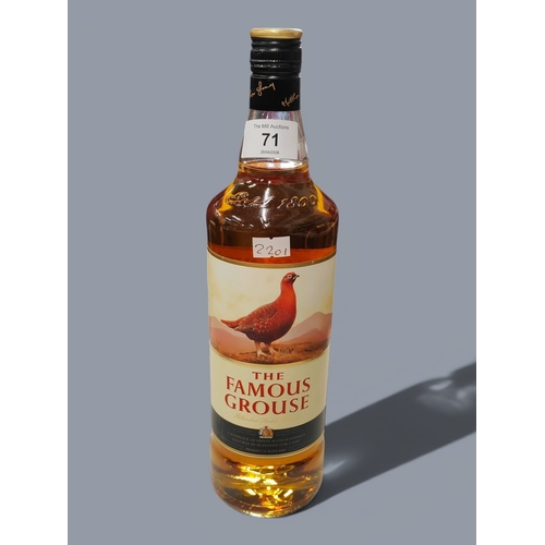 71 - BOTTLE OF THE FAMOUS GROUSE WHISKEY