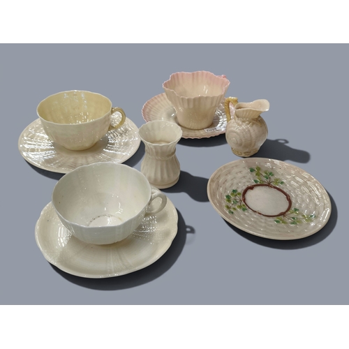 73 - ANTIQUE BLACK STAMP BELLEEK