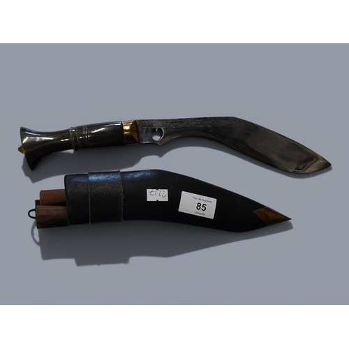 85 - GURKHA KNIFE AND SHEATH
