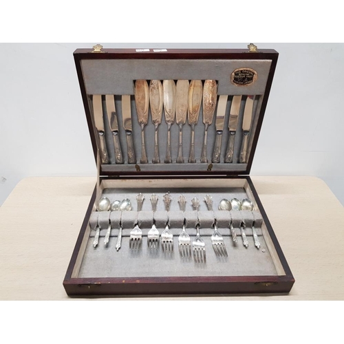 161 - CANTEEN OF SILVER PLATED CUTLERY