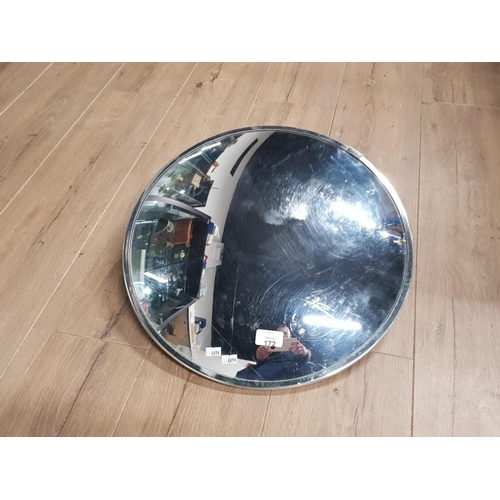 172 - A CIRCULAR SHOP MIRROR