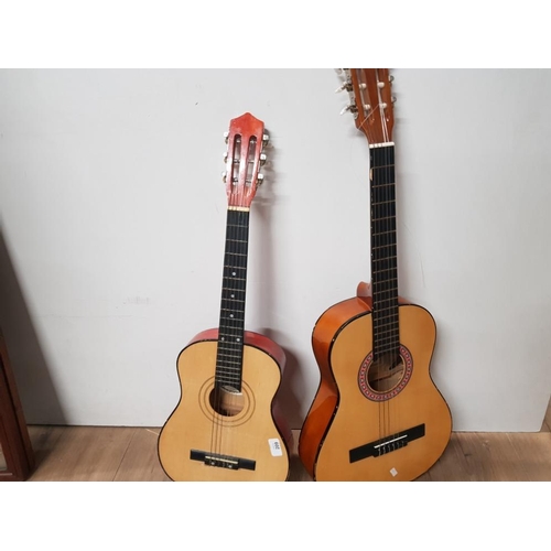 209 - ELECA ACOUSTIC GUITAR TOGETHER WITH BONPLAY ACOUSTIC GUITAR