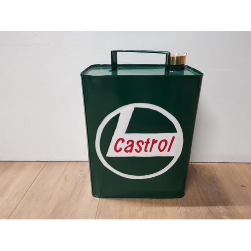 245 - RECTANGULAR CASTROL FUEL CAN UNUSED