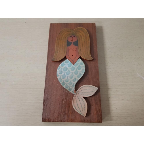 301 - HORNSEA POTTERY JOHN CLAPPISON MURAMIC MERMAID PLAQUE