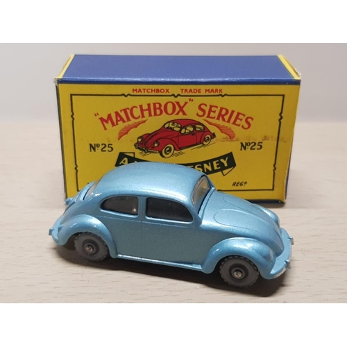 142 - VINTAGE MATCHBOX DIE CAST CAR VOLKSWAGEN WITH ORIGINAL BOX