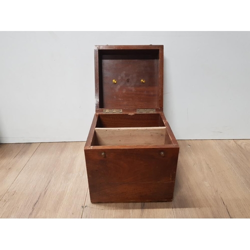 248 - VINTAGE MAHOGANY INSTRUMENT BOX WITH SIDE DRAWER