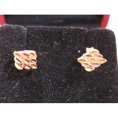 274 - 22CT GOLD POH KONG EARINGS 1.2G