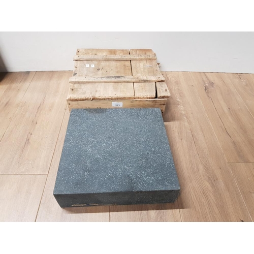 277 - 12 X 12 X 3 GRANITE BLOCK