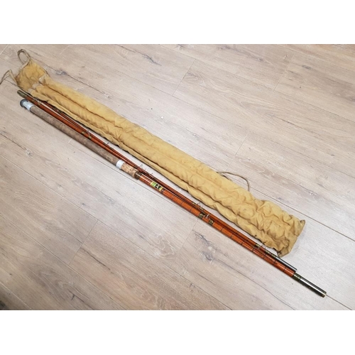 460 - VINTAGE ALLCOCKS 3 SECTION COURSE FISHING ROD WITH PROTECTIVE BAG       NA