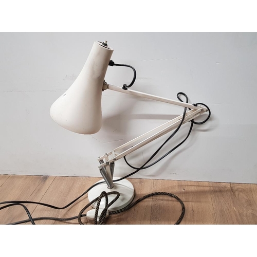 305 - VINTAGE CREAM ANGLEPOISE DESK LAMP 84CM