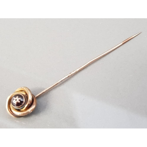 310 - YELLOW GOLD ROSE PIN 2.5G