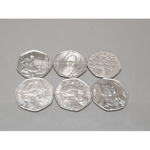 146 - 10 COLLECTABLE 50 PENCE PIECES INC THE BATTLE OF BRITAIN 1940 AND SIR ISAAC NEWTON