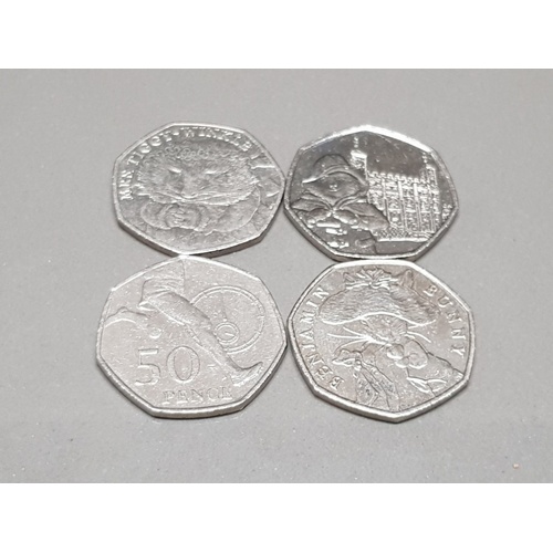 146 - 10 COLLECTABLE 50 PENCE PIECES INC THE BATTLE OF BRITAIN 1940 AND SIR ISAAC NEWTON