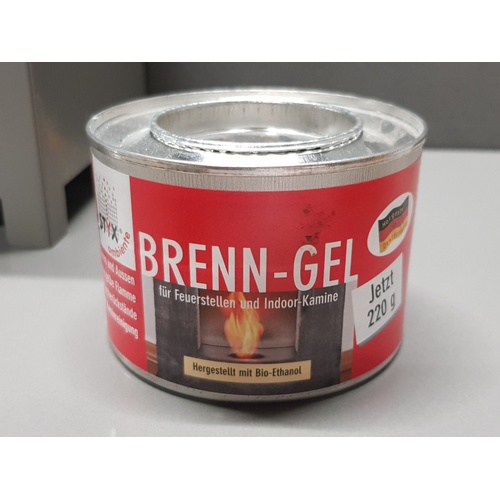 165 - METAL OUTDOOR HANGING BURNER COMES WITH UNOPENED BRENN GEL