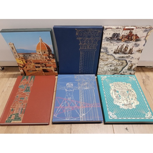 166 - 3 HARDBACK BOOKS FROM THE FOLIO SOCIETY INCLUDES KENNETH CLARKS CIVILISATION, PETER WHITFIELD MAPPIN... 