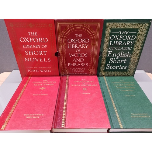 167 - 3 OXFORD LIBRARY BOX SETS WORDS AND PHRASES, SHORT NOVELS 2 PLUS CLASSIC ENGLISH SHORT STORIES