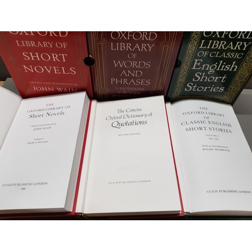 167 - 3 OXFORD LIBRARY BOX SETS WORDS AND PHRASES, SHORT NOVELS 2 PLUS CLASSIC ENGLISH SHORT STORIES