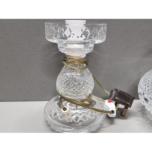 187 - WATERFORD IRISHMORE LEAD CRYSTAL LAMP