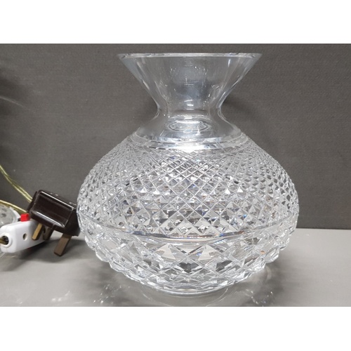 187 - WATERFORD IRISHMORE LEAD CRYSTAL LAMP