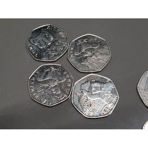 292 - 10 MISCELLANEOUS COLLECTORS 50P COINS INCLUDES BEATRIX POTTER, PADDINGTON BEAR AND BENJAMIN BRITTEN ... 